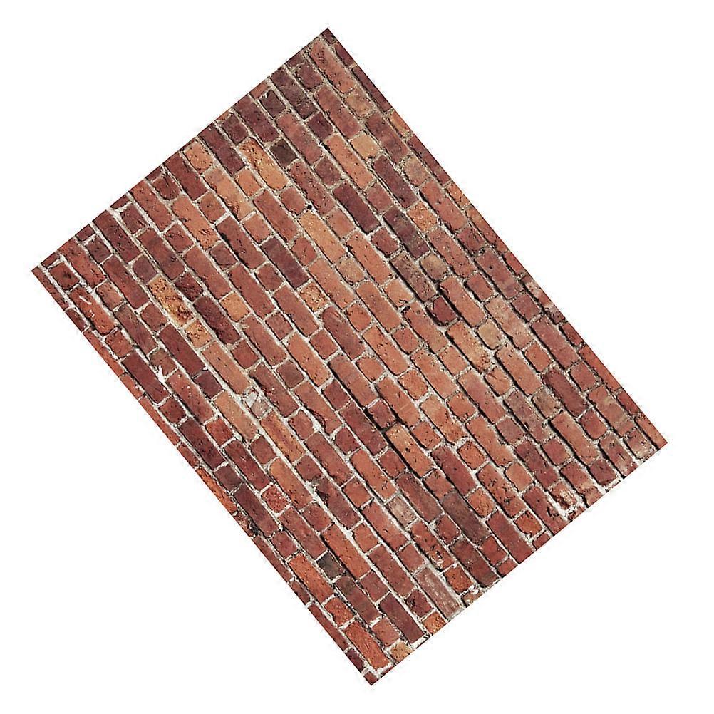 Photography Backdrop Red Brick Polyester Wall Decor for Home Setting