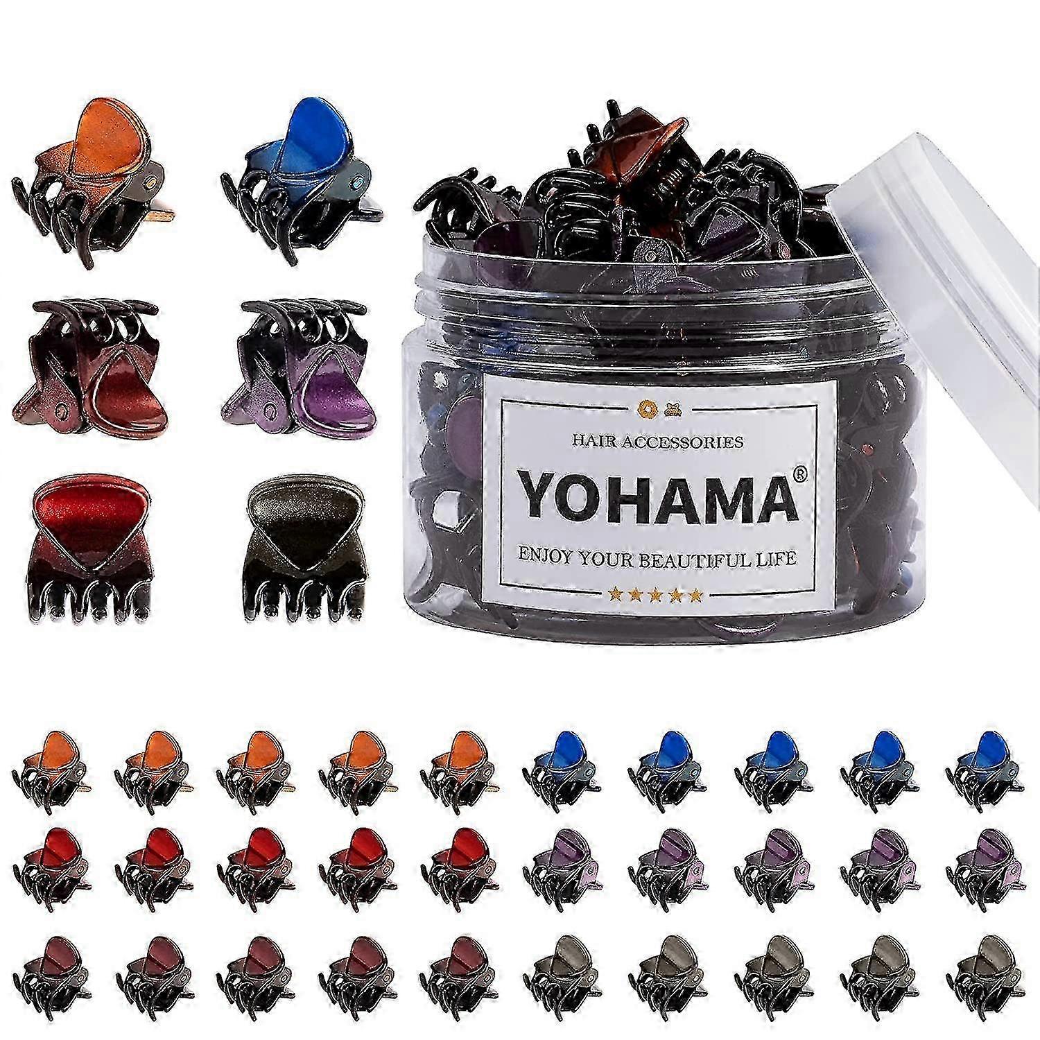 36 Pcs Glossy Claw Clips Strong Spring