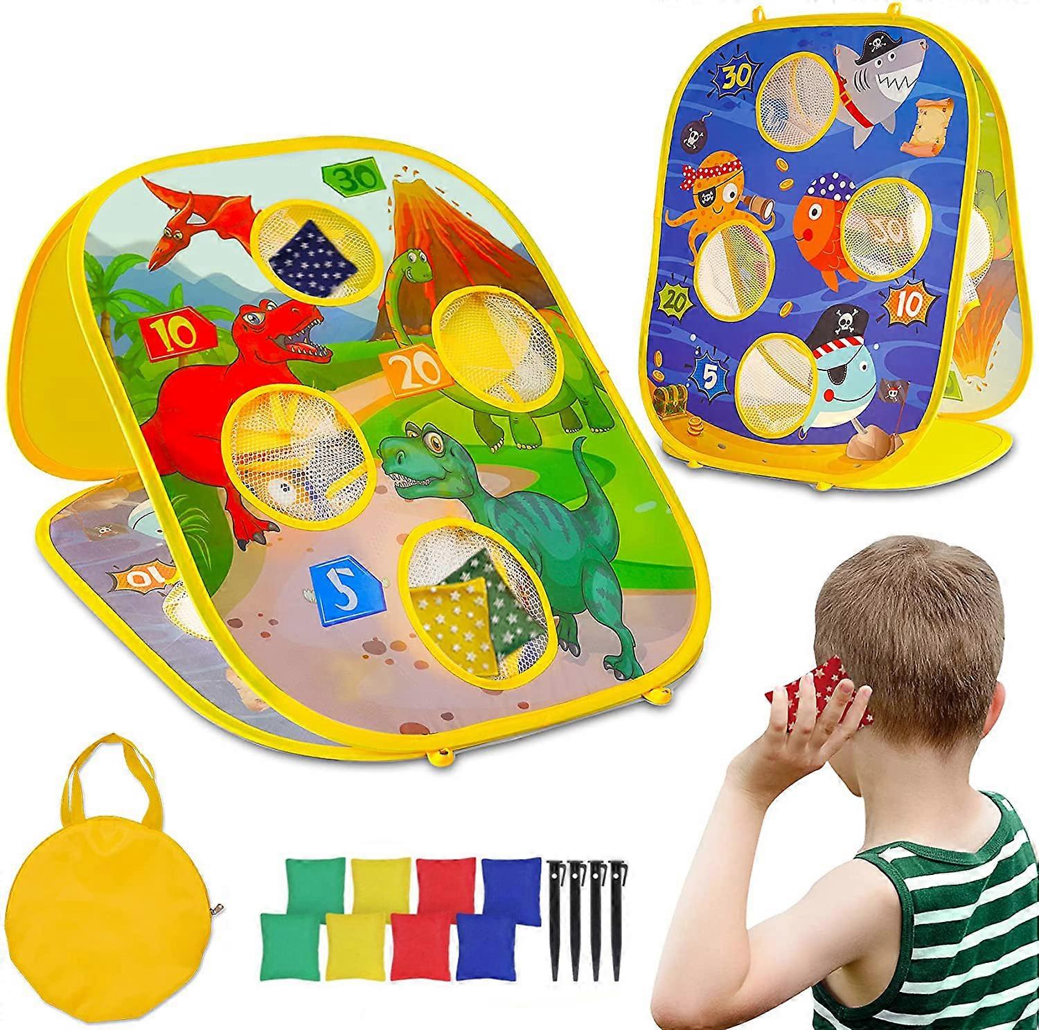 Versatile Portable Dinosaur Bean Bag Toss Game