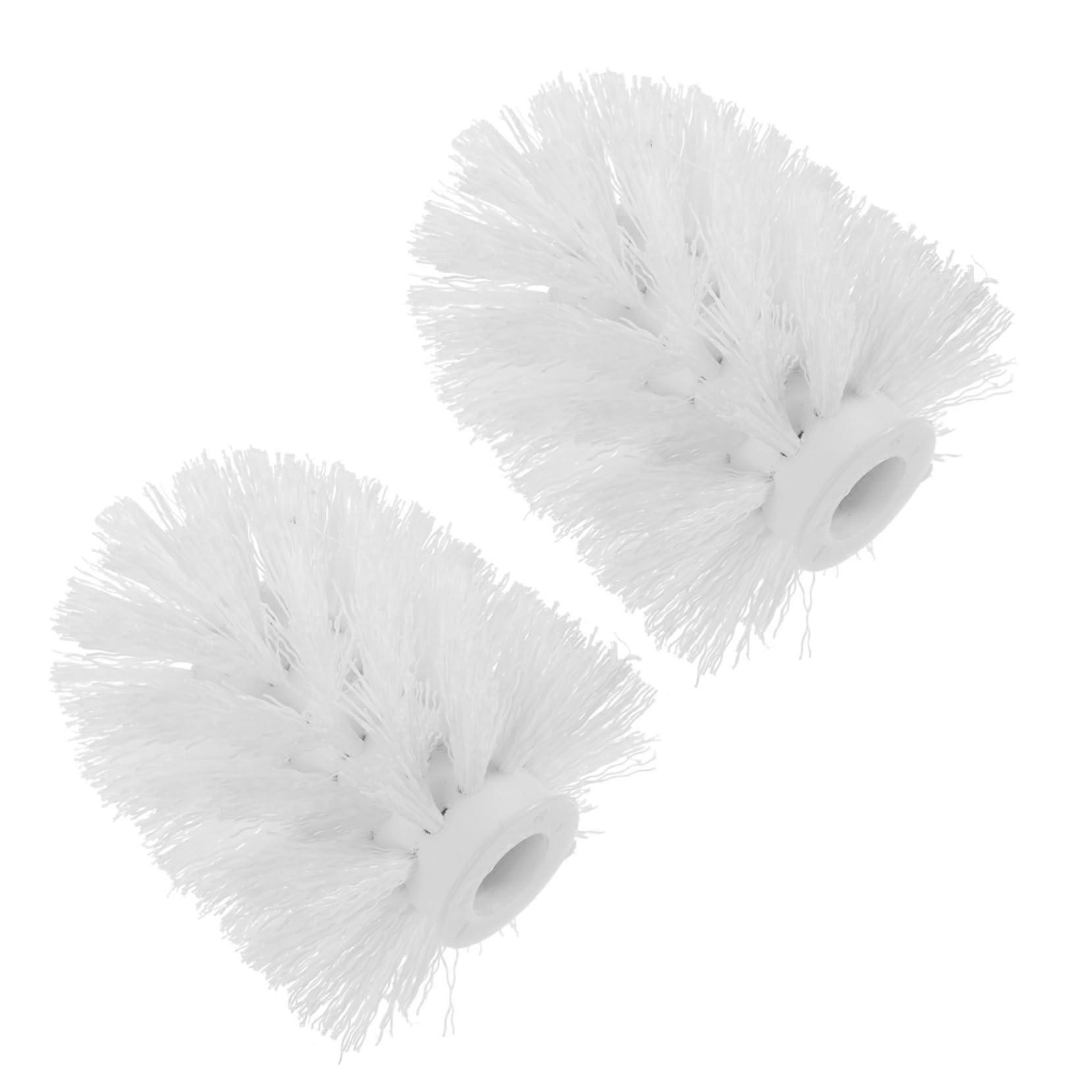 2 Pack Threaded Replacement Brush Heads for Kitchen and Bathroom Cleaning Tools