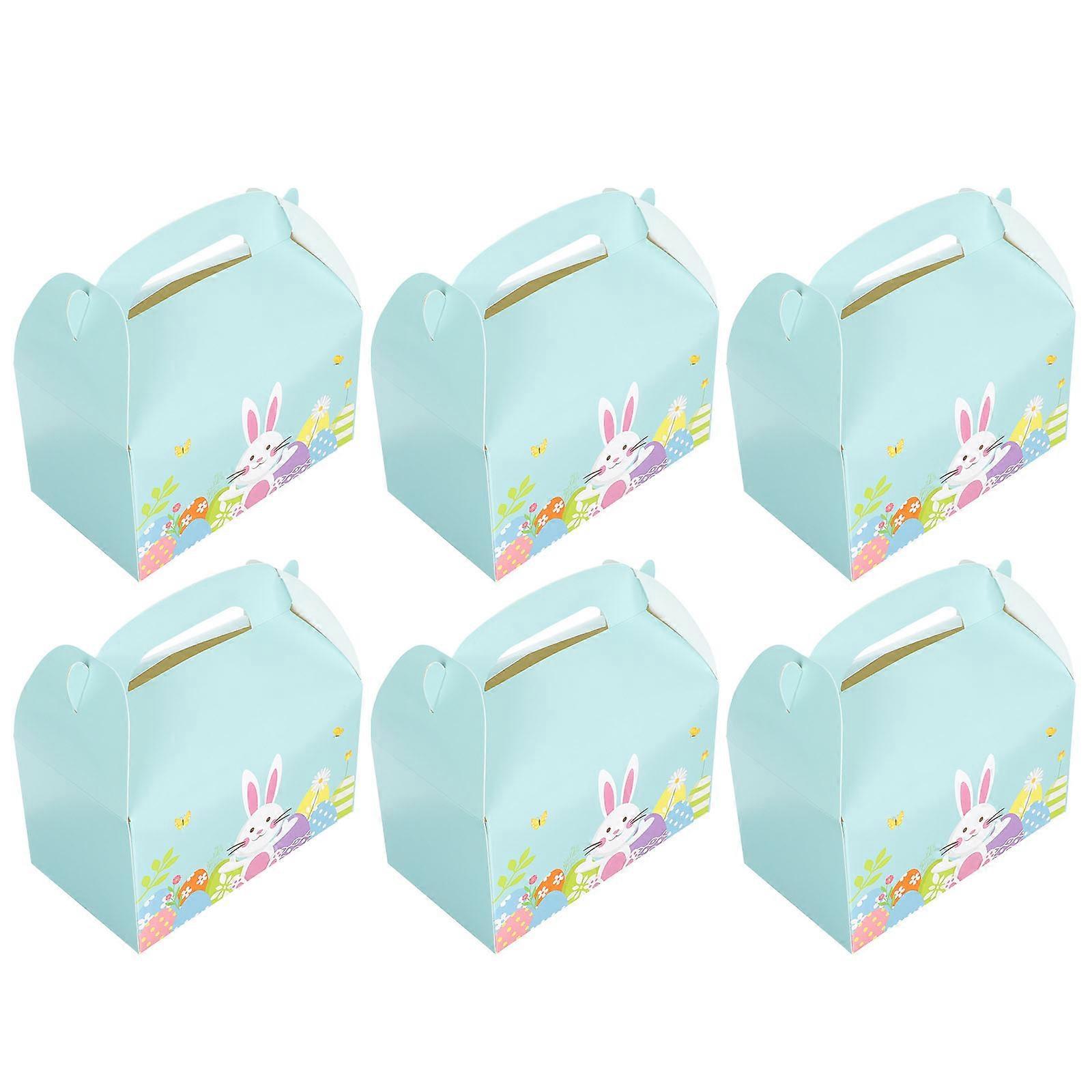 Easter Cake Packing Box with Paper Material compatible with Storage 6Pcs Cake Boxes