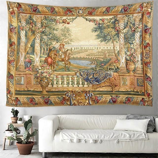 Vintage Medieval Tapestry Milles