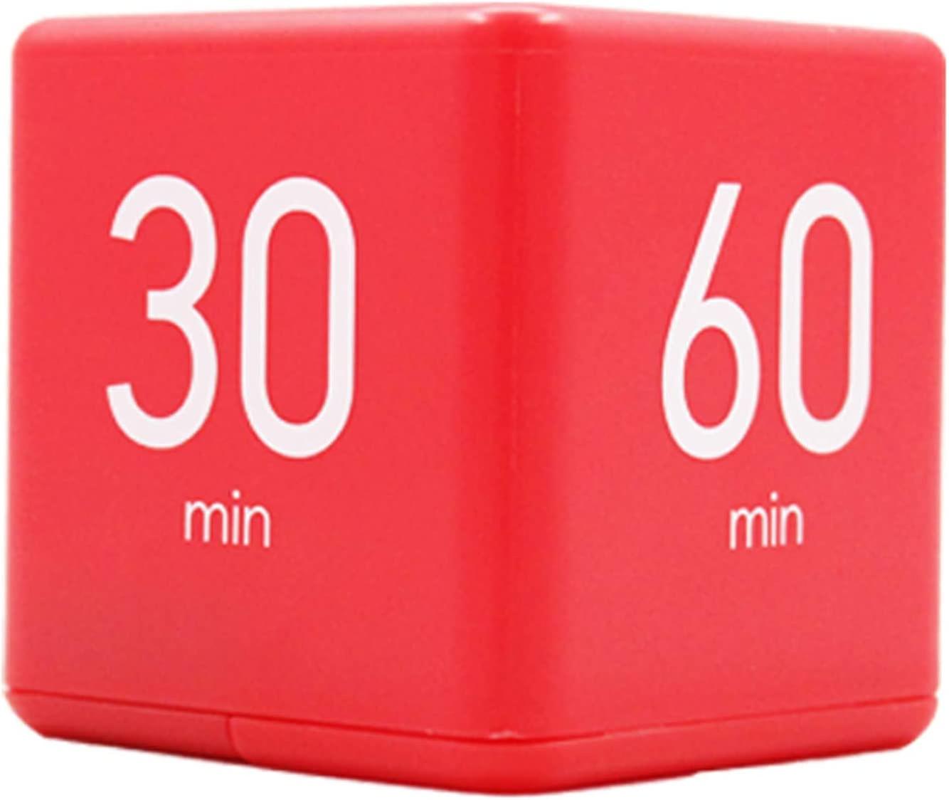 Kitchen Timer (red 15-20-30-60 Minute), Cube Timer Stopwatch And Countdown Timer For Kitchen Cooking Class Training, Digital Alarm Clock Timer Led Dis