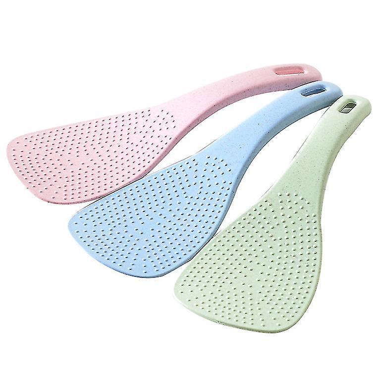 3pcs Rice Paddle Spatula Tableware, Spoon Non-scratch Rice Cooker Spoon
