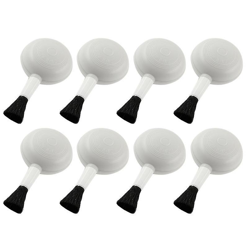 8.3X4.5cm White Scrub Brushes 8 Pcs Blower Brush For Telescope Lens Camera Magnifying Glass Keyboard