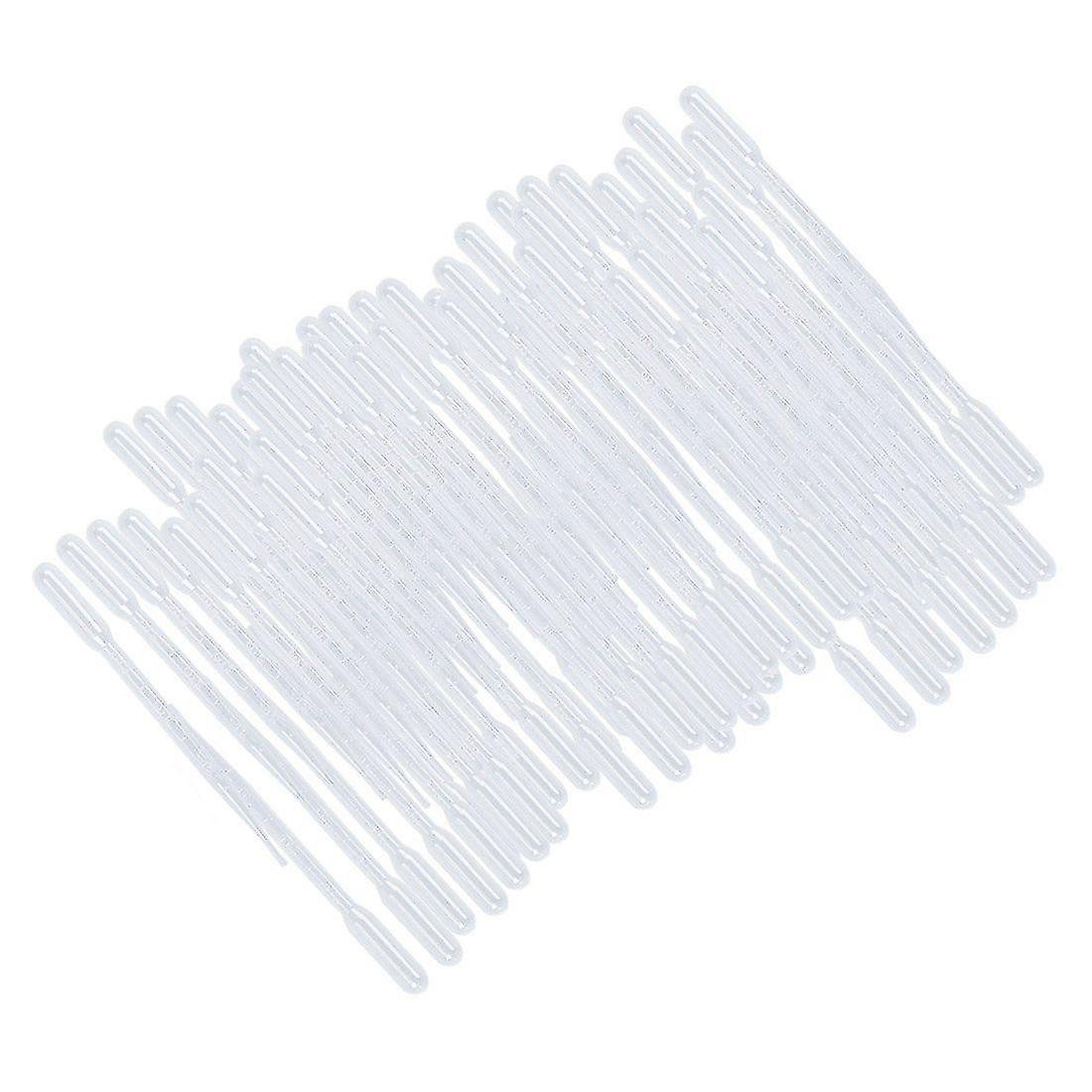 100 Pcs Laboratory Set Clear Plastic Graduated Pipette Droppers 3ml Tw