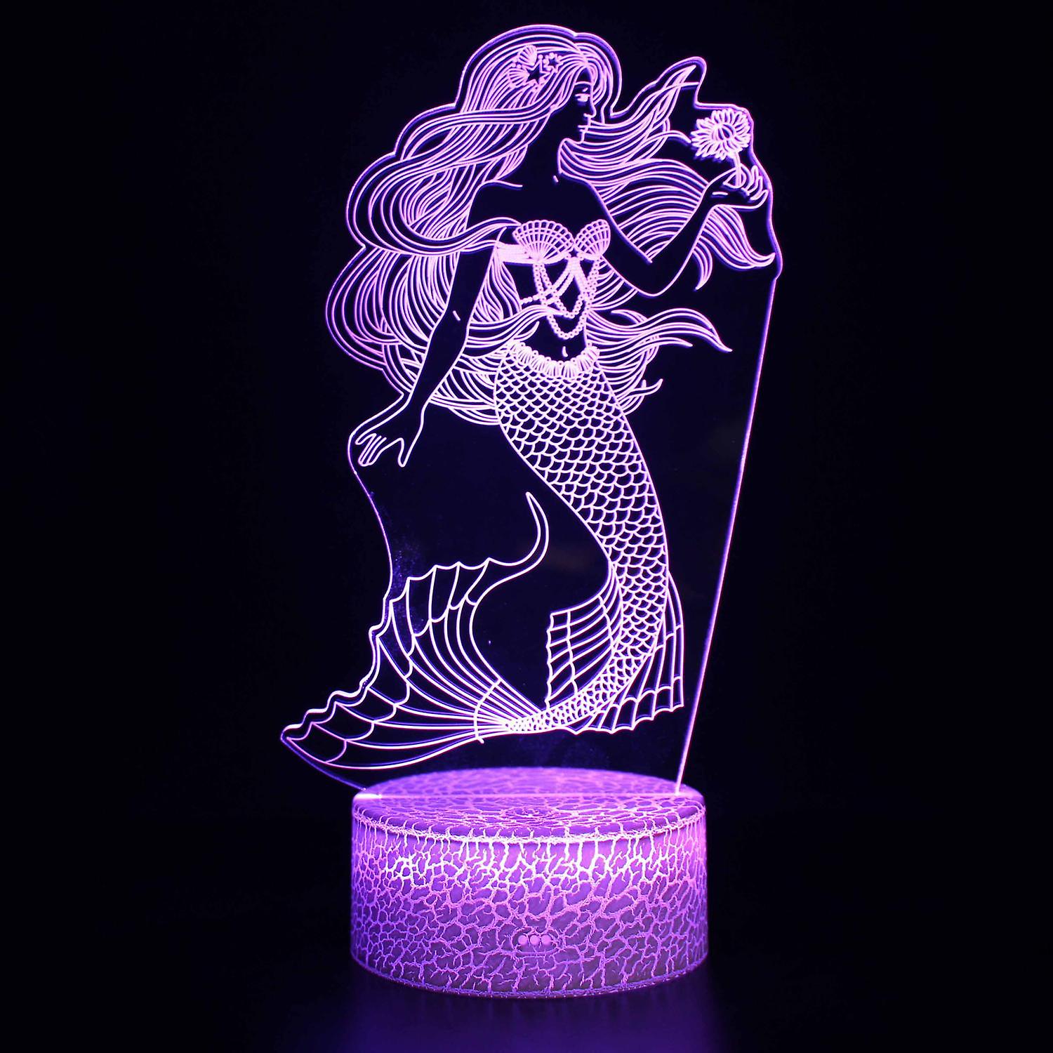 3D Touch Light Night 7 colors remote control Sirène #1106