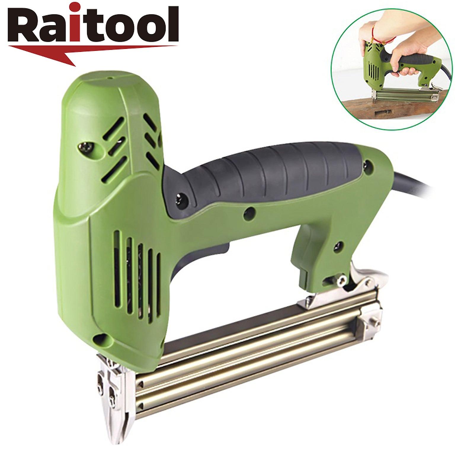 Raitool 1800w Electric Staple Stapler Framing Nailer Straight Nail Gun 10-30mm