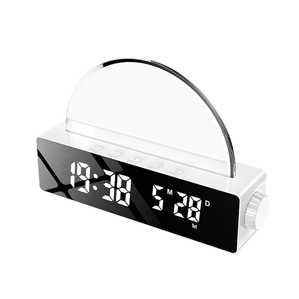 Digital Clock Dynamic Atmosphere Light Temperature Sunrise Alarm Clock