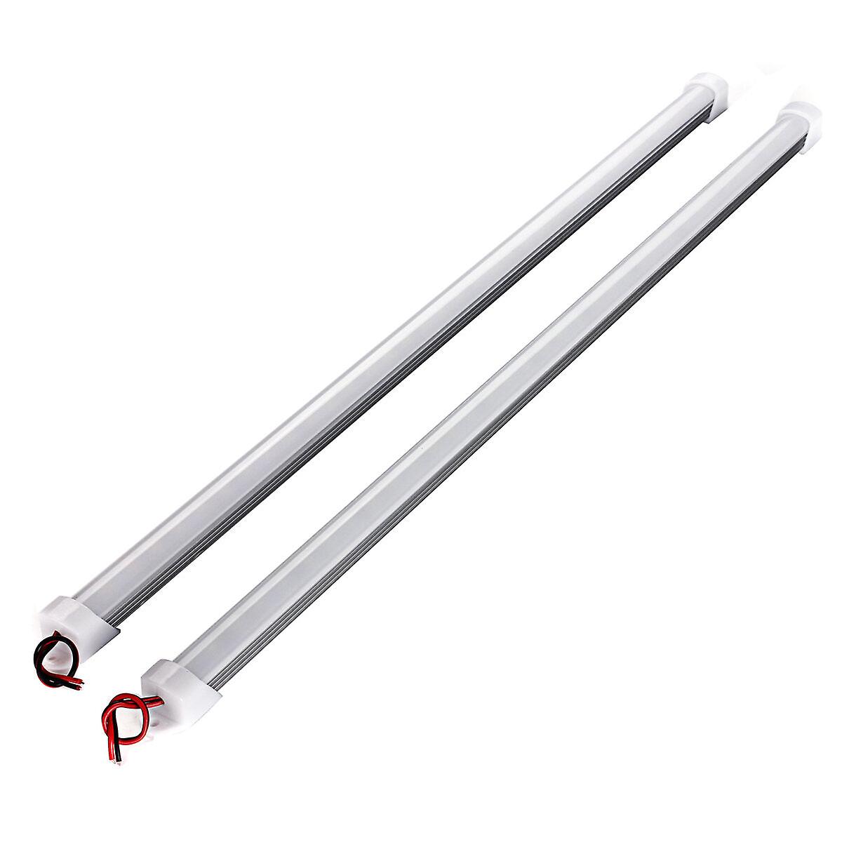 50Cm 6.4w 5630 Smd Waterproof Led Rigid Strip Bar Light, Pure/warm White, With Cover, Dc12v