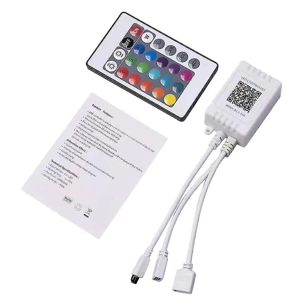 Lights Controller,controller Rgb Light Controller + Infrared Remote Control 24 Keys
