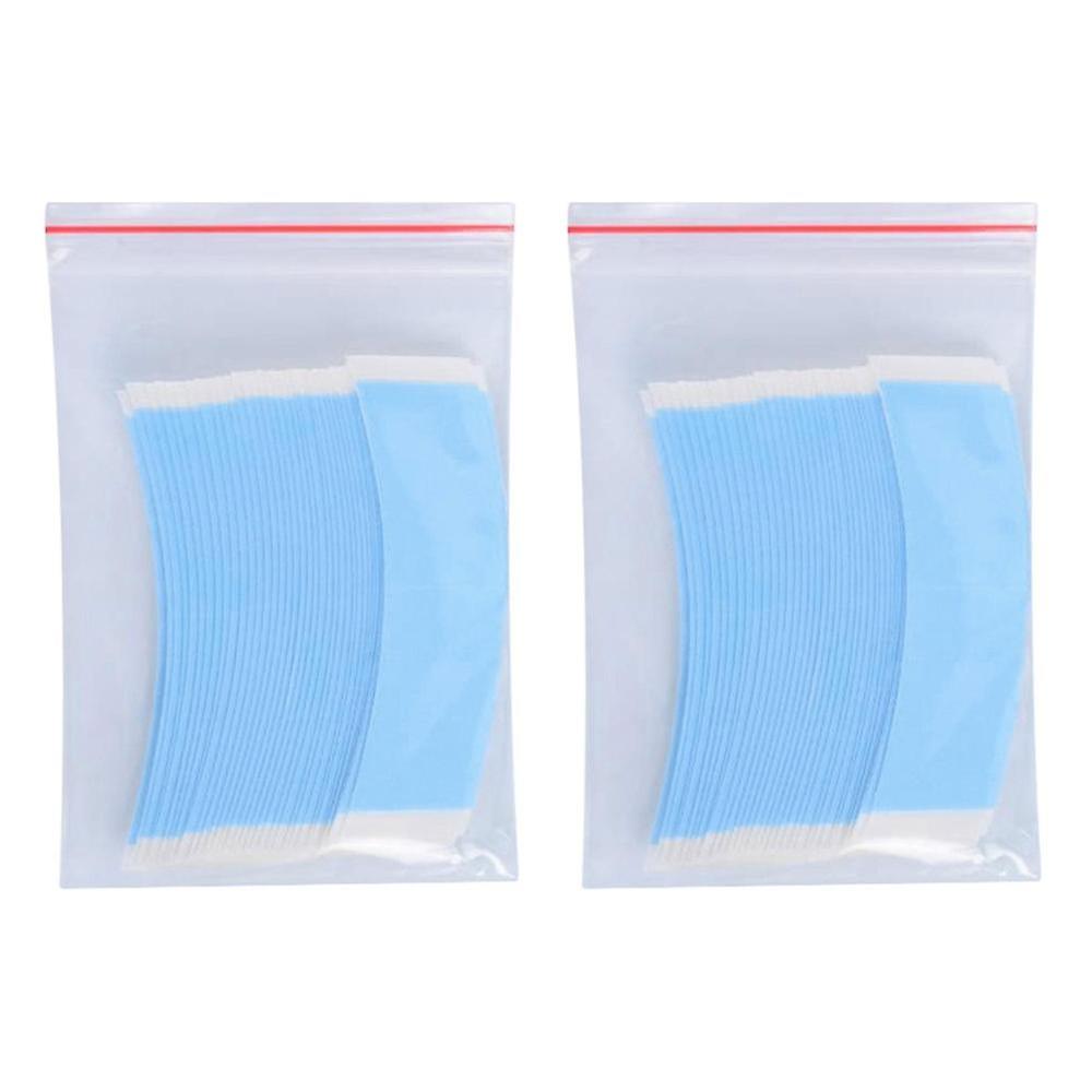 72pcs/lot Blue Strong Double Side Tape Extension Wig Tape Fixed Tape Arc Double Sided Tape For Toup