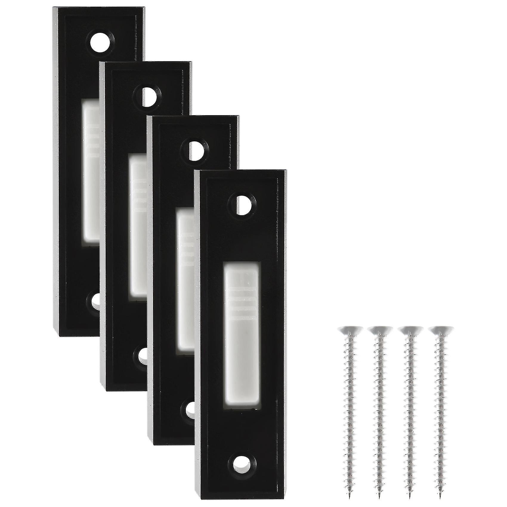 4pcs Universal Garage Door Opener Switch 41a4166 Button Black Finish With White Center