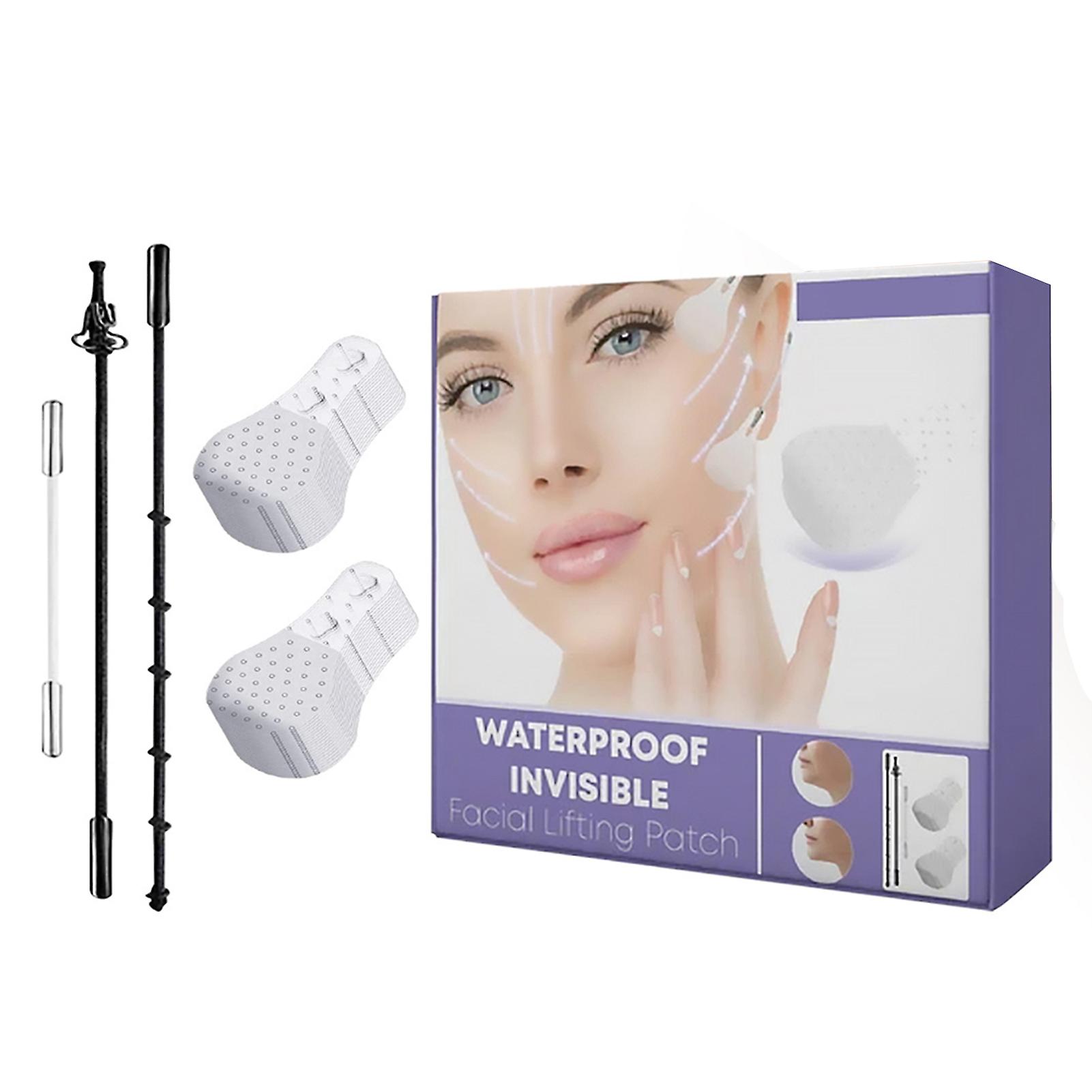 Face Lift Tape Invisible 40pcs High Elasticity Waterproof Double Chin Patch For Face Skin Hide Lines Wrinkles