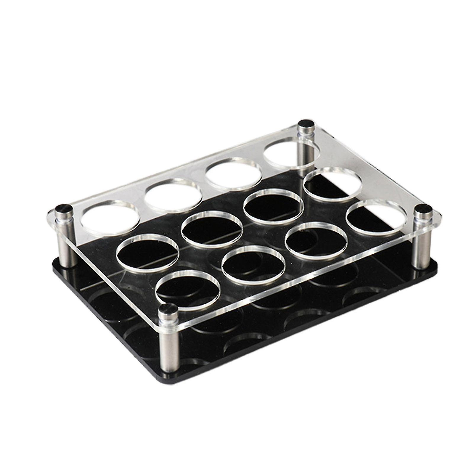 Wine Cup Holder High Stability Transparent Lightweight Square Heavy Base Shot Glass Rack For Bar The Best
