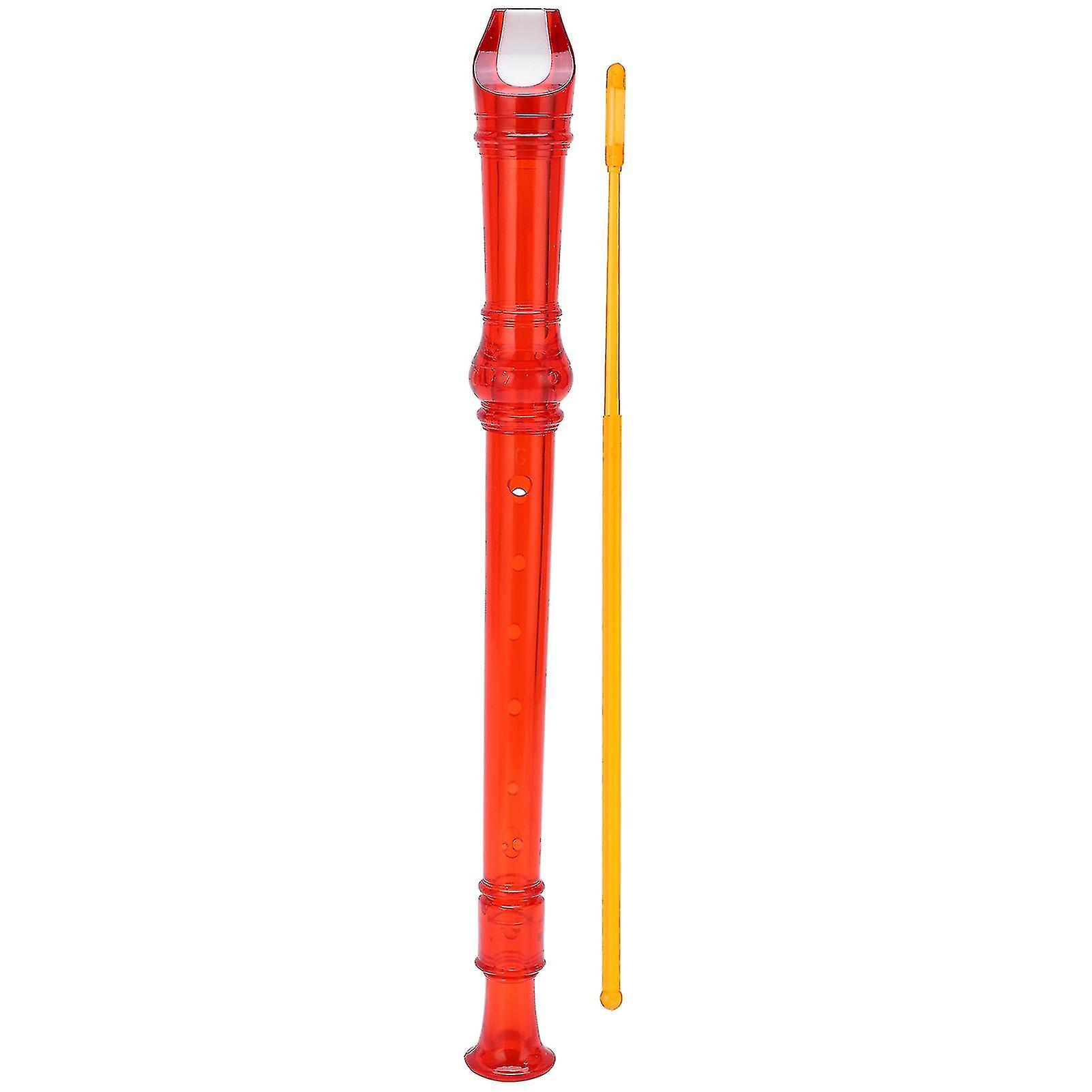 8‑Hole Clarinet ABS Transparent with Cleaning Rod Portable Treble Wind Instrument
