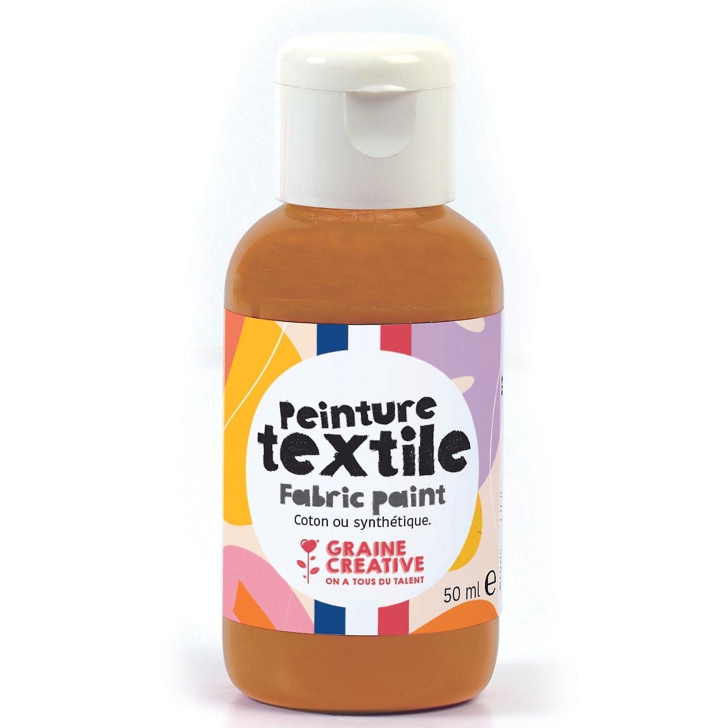 Textile paint 50 ml - caramel
