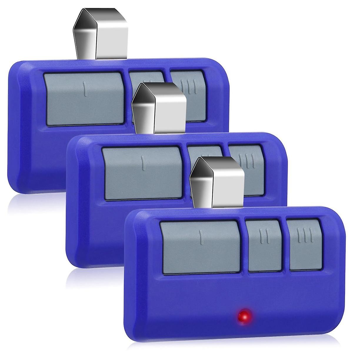 3Pcs Universal Garage Door Opener Remote 893LM 3 Button Garage Door Opener Remote with Key Chain fo