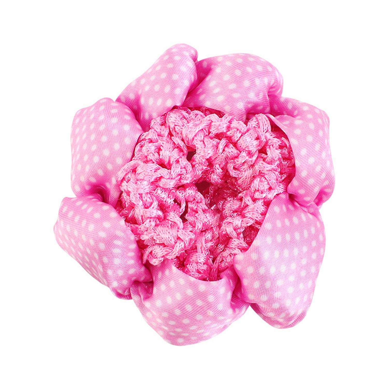 Women Hair Net High Elasticity Temperament Hollow Out Dot Print Lightweight Decorative Soft Contrast