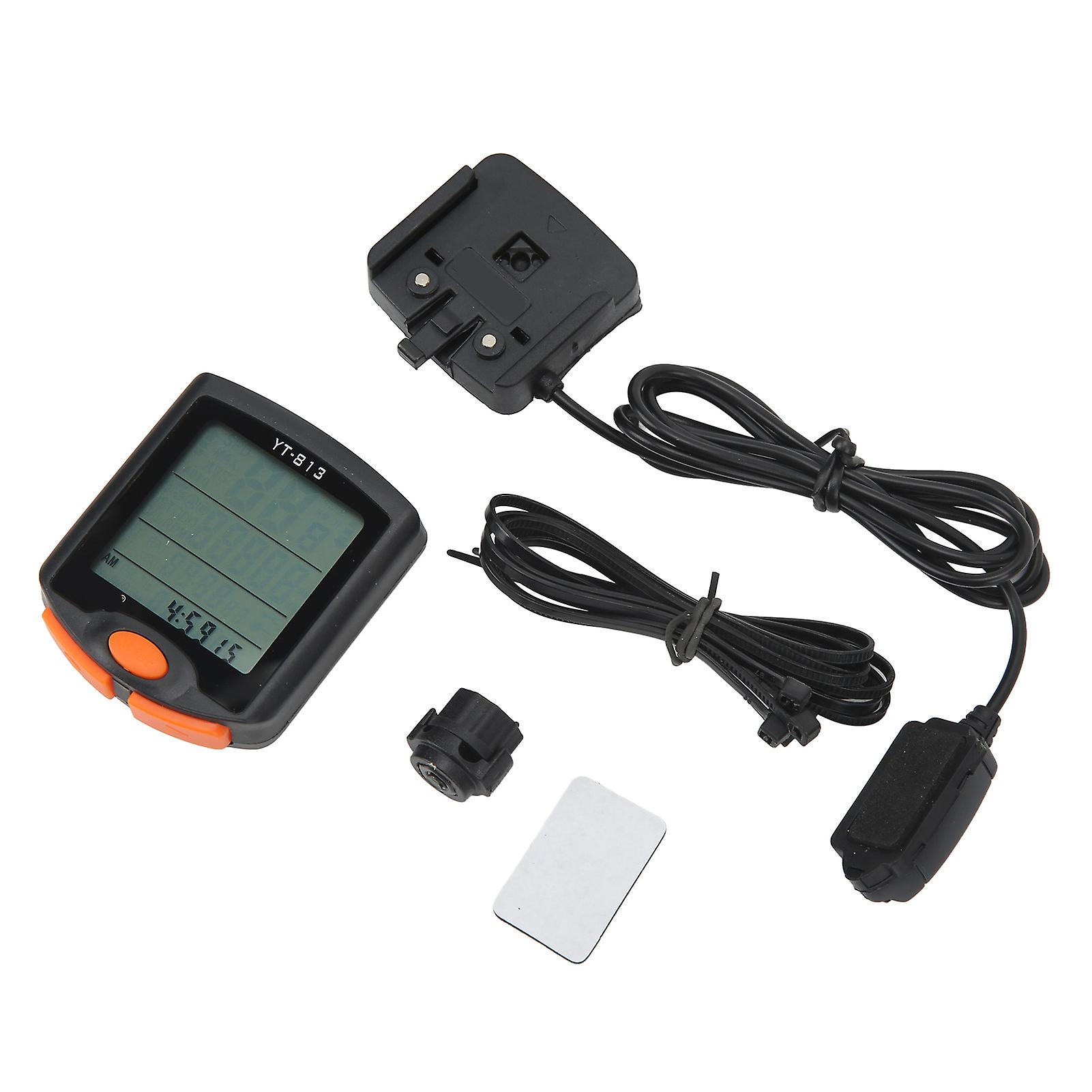 Waterproof Bike Computer Wired Waterproof Cycling Computer Metric Inch Units Multifunction Bike Speedometer with Noctilucent for Bikes
