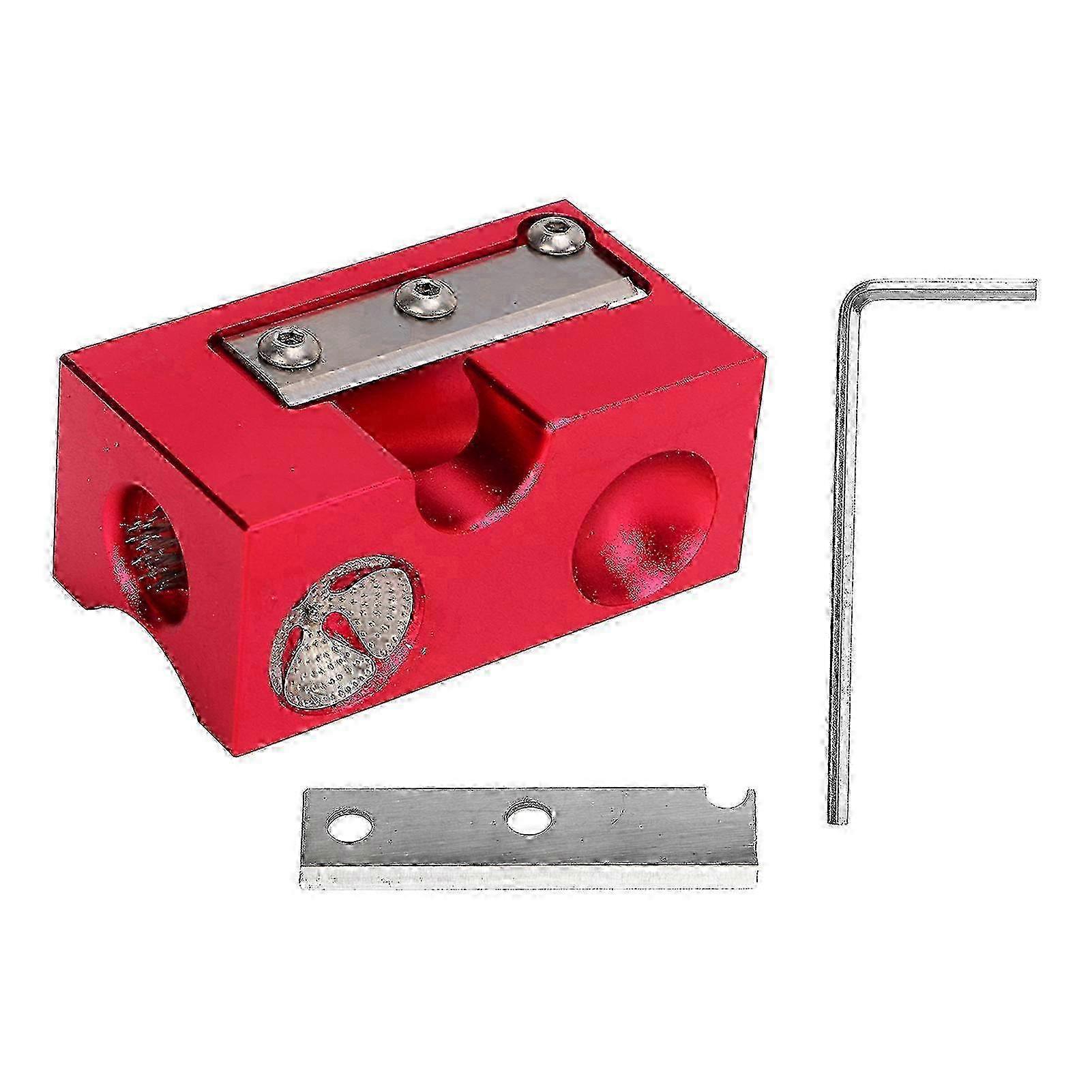 Multi-function Aluminum and Stainless Steel Pool Cue Cutter Blade for Repair, Red