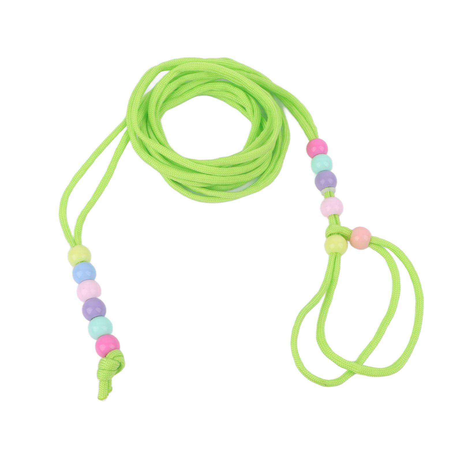 Reptile Traction Leash Safe Adjustable Beads Design Small Animal Traction Rope for Lizard Guinea Pig Hamster Green
