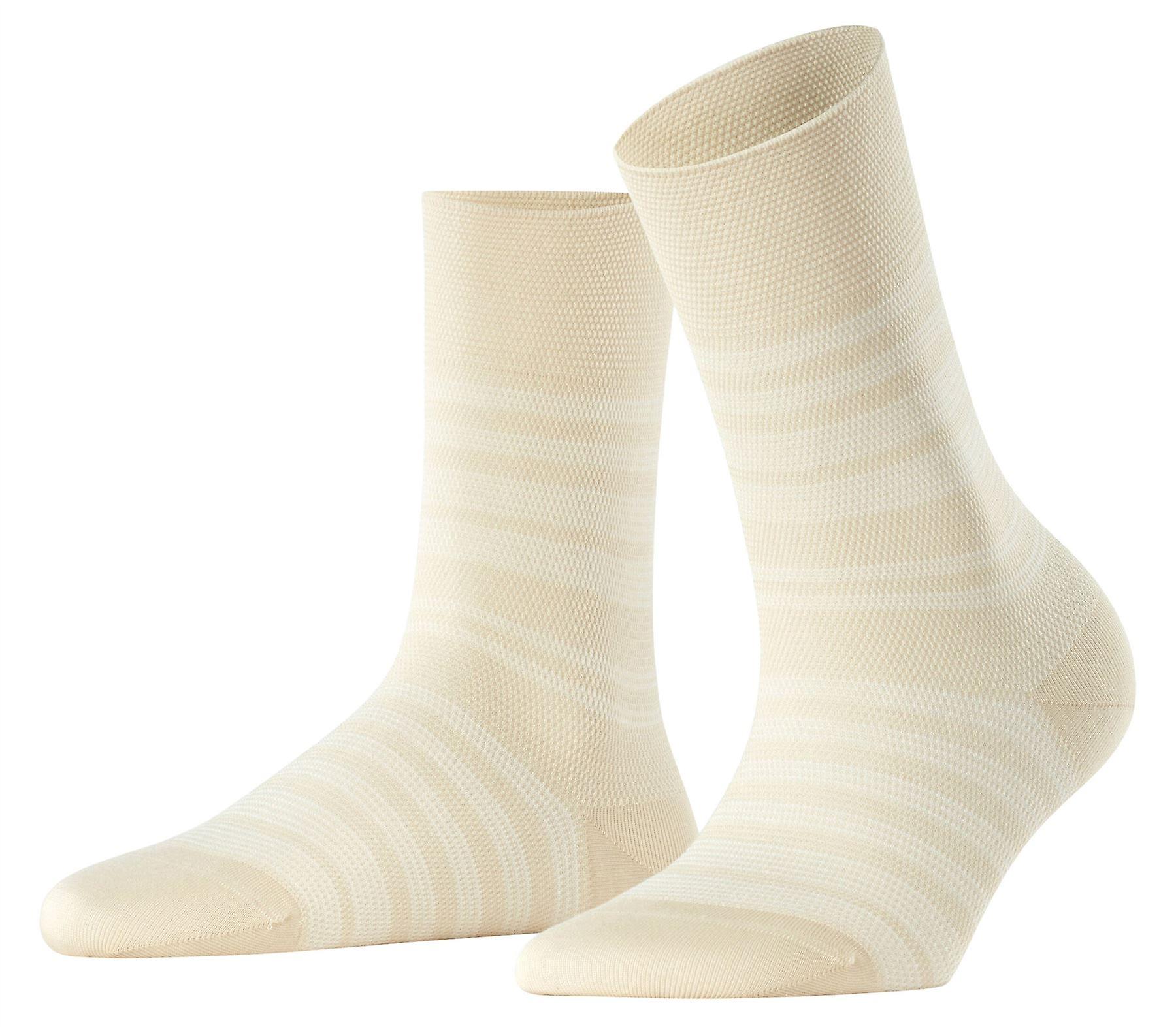 Falke Sunset Stripe Socks - Creme Beige
