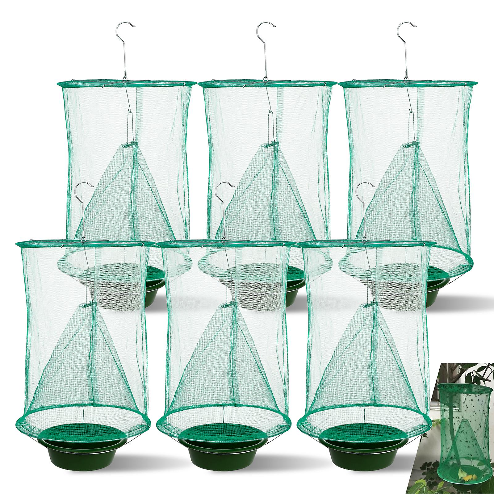 Reusable Ranch Fly Trapper Fly Trap Pest Catcher Killer Cage Flies Net Trap