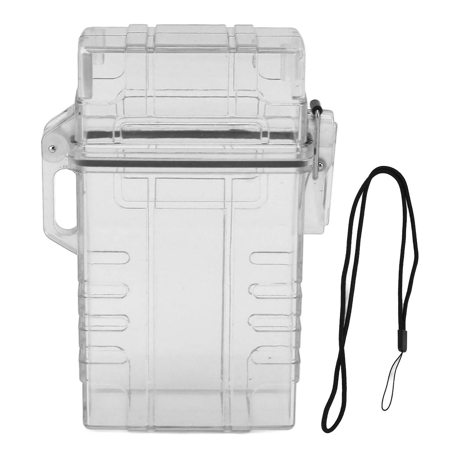 Clear Plastic Cigarette Case, 20 Cigarettes Capacity, Waterproof and Airtight