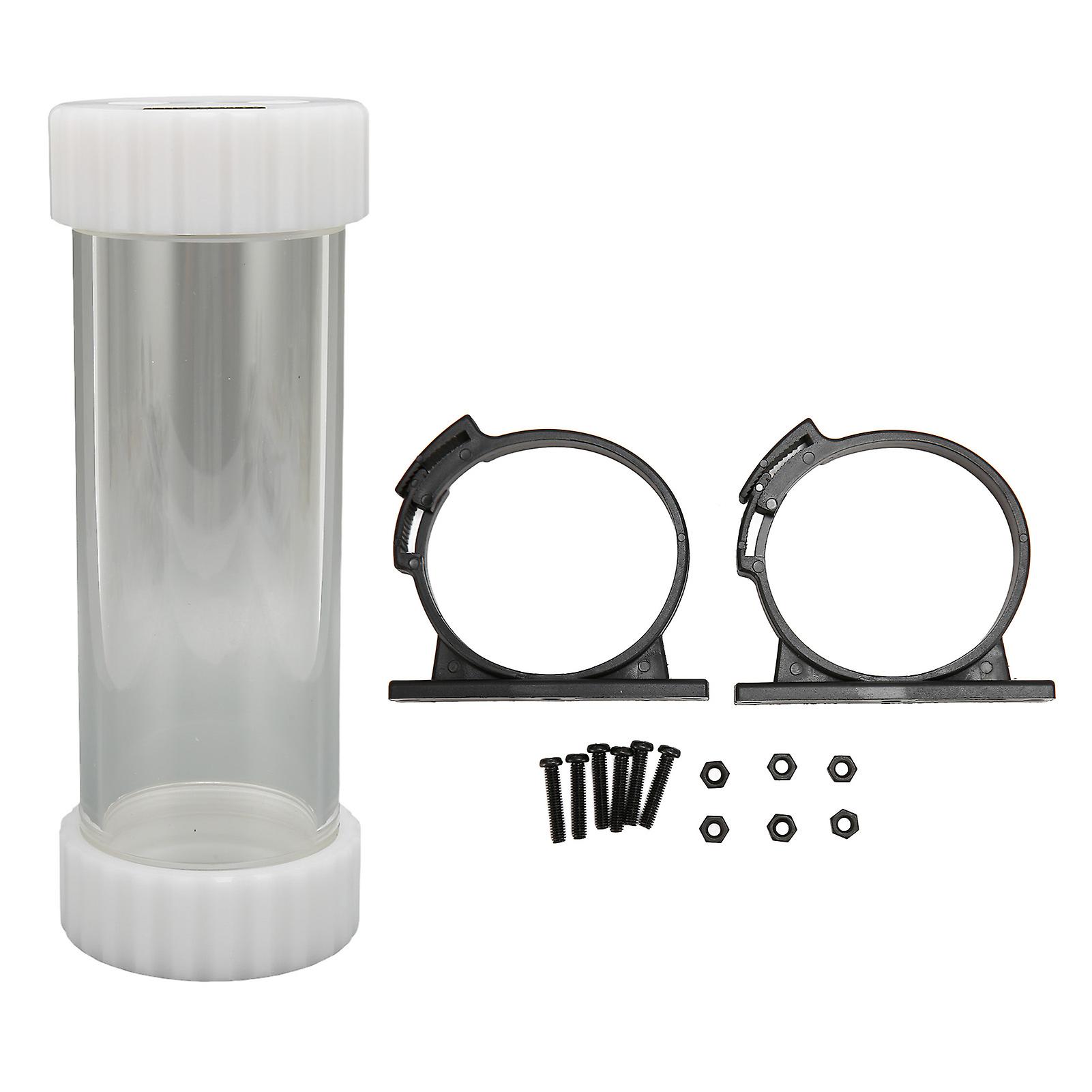 Water Cooling Transparent Cylindrical Tank 350ml G1/4 Thread 60mm Rapid Cooling Solution