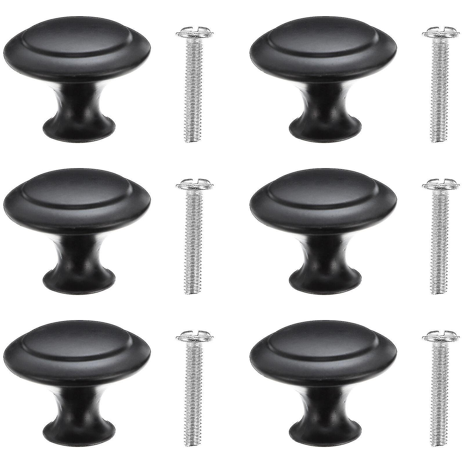 30 Sets Round Knobs With Mounting Screws Drawer Cabinets Wardrobe Knob Door Pull