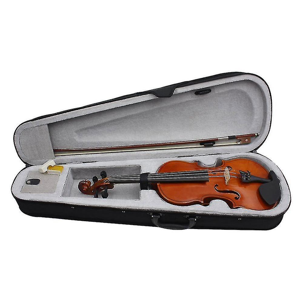 Solid Wood- Acoustic Violin Fiddle For Beginner With Case Rosin