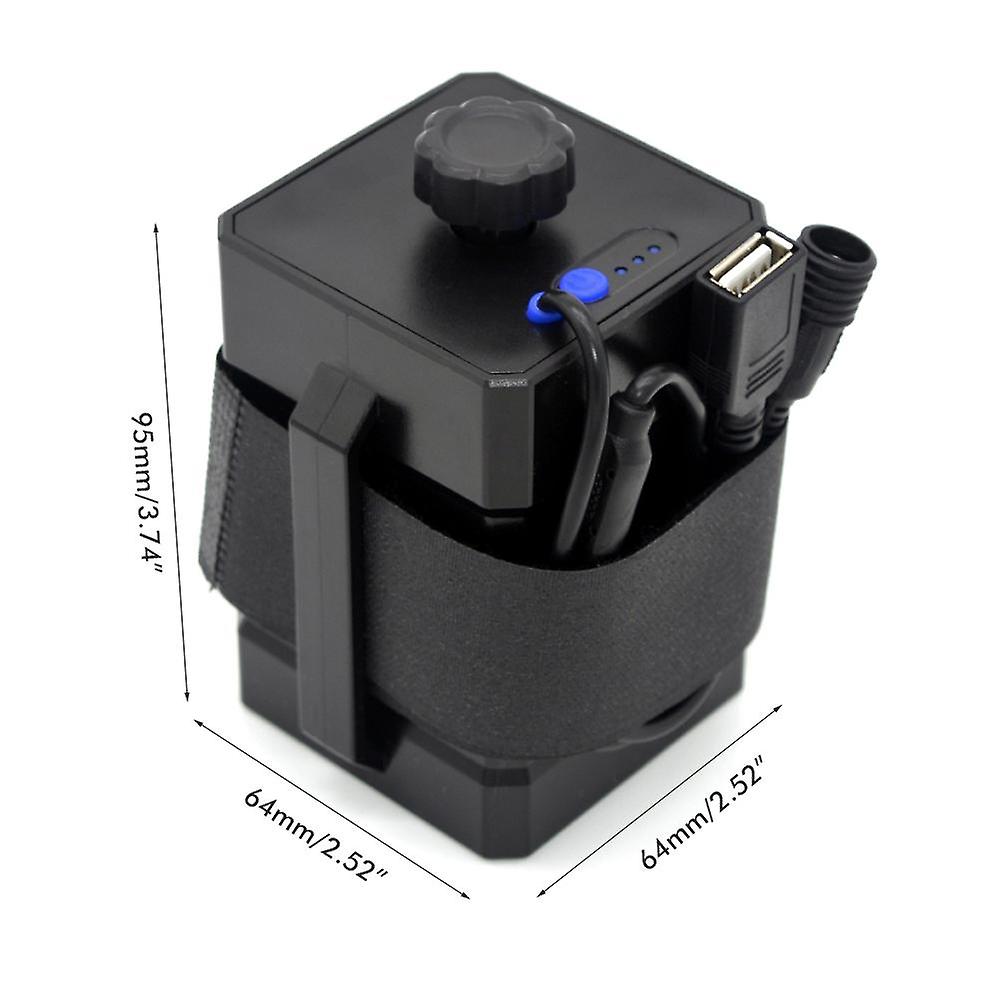16V Input 5V Output Battery Box 4 x 26650 Waterproof Battery Box Power Supply Dual Interface Waterproof Large Capacity
