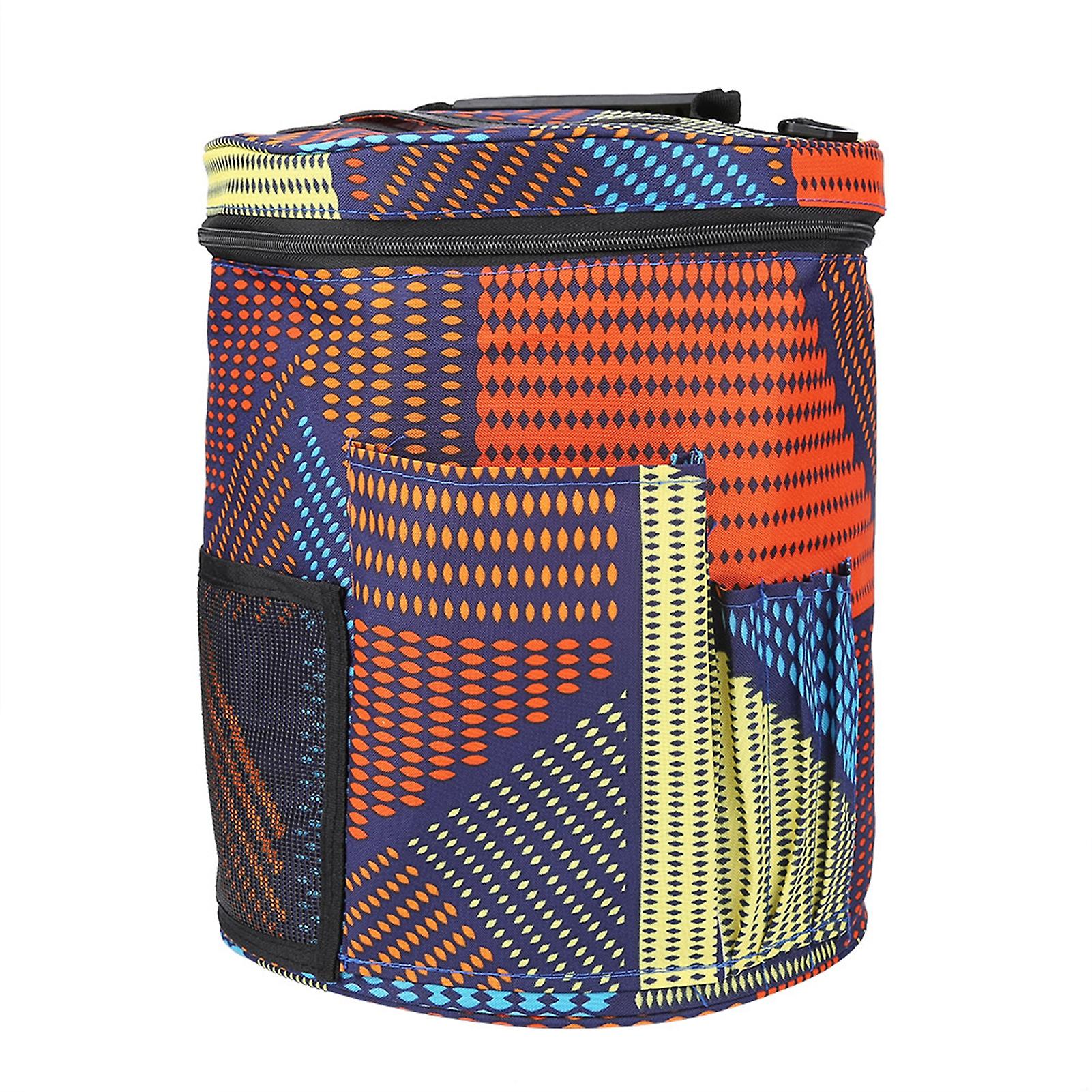 Cylinder Storage Bag Knitting Yarn Wool Crochet Tool Organizer Container