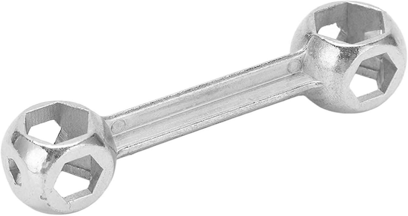 6-15mm Portable Bicycle Wrench, Anti rust Multi functional Dog Bone Hexagonal Bone Wrench for Bicycle Repair