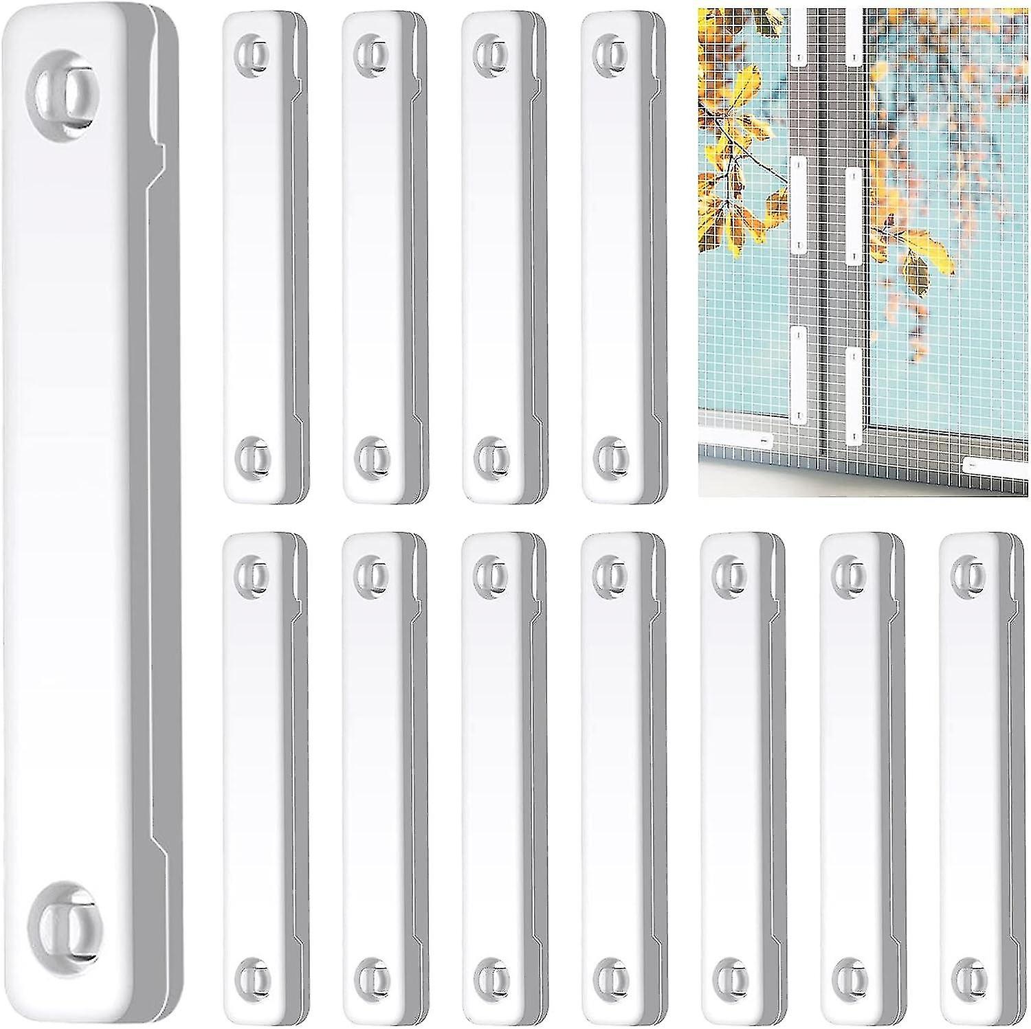 Set of 12 - White Window Screen Magnets