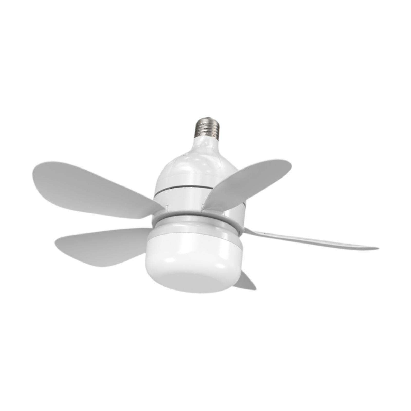Ceiling Fan with Light 360 Degree Rotating Fan Dimmable E27 Socket Fan Light