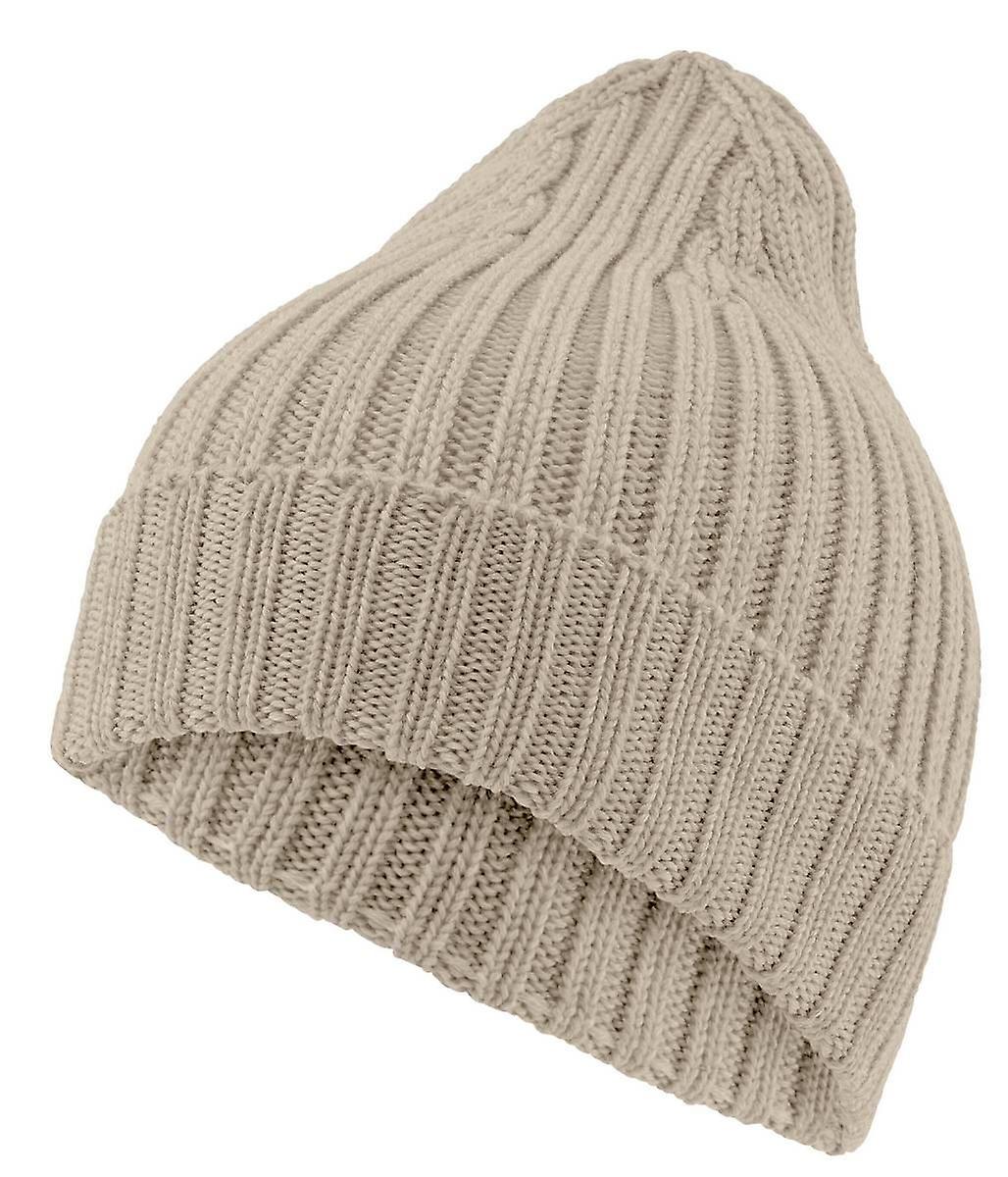 Falke Sporty Ribbed Beanie - Beige Mel