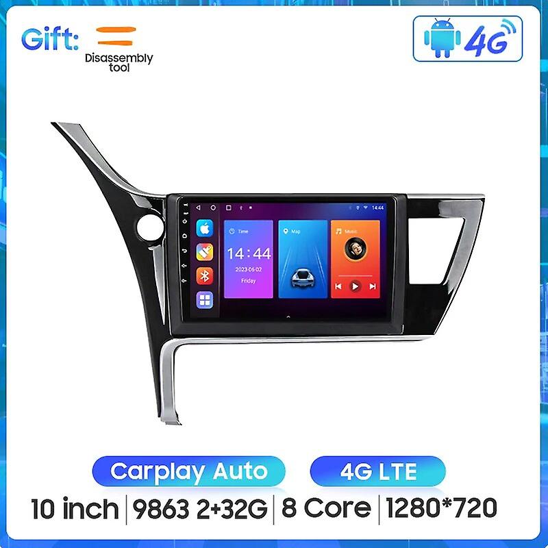 Wireless Carplay Android Auto Radio für Toyota Corolla 2017-2019 4G Auto Multimedia Player Navigation GPS Nr 2din 10 Zoll