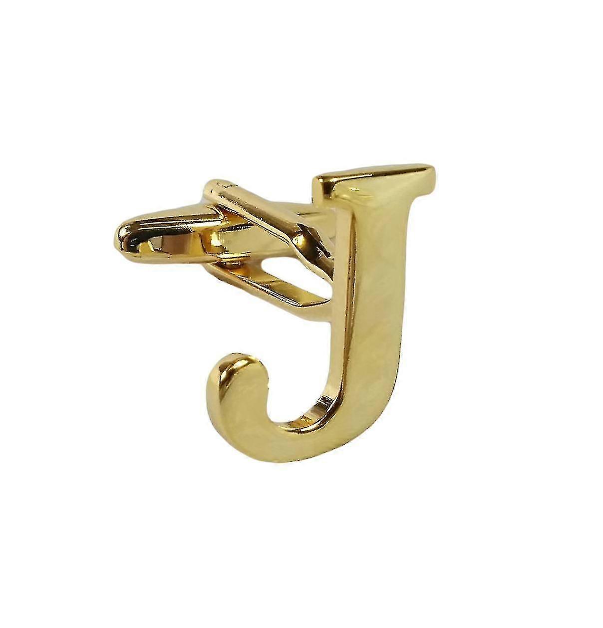 ゴールド カフリンク レター J