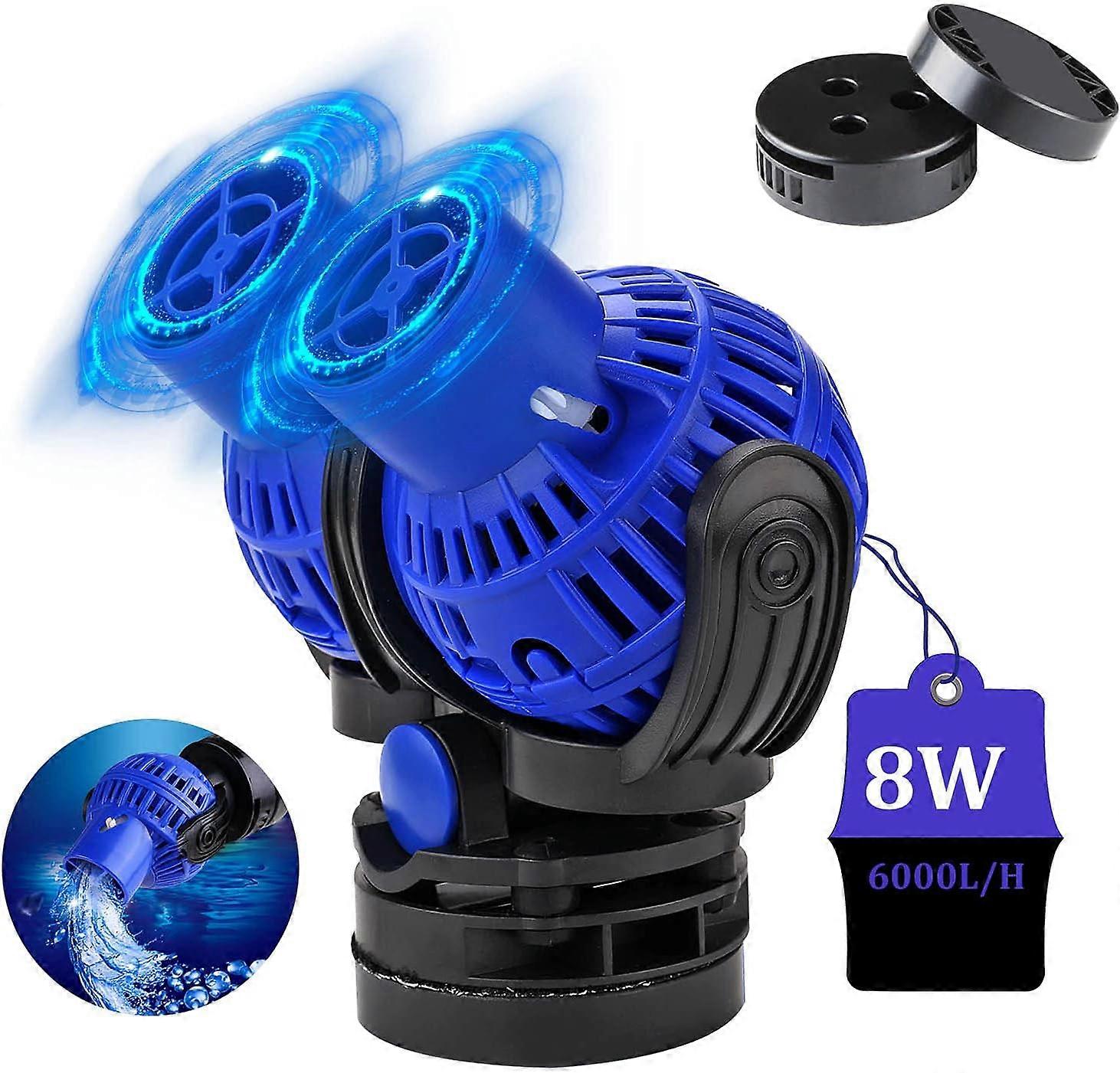 JVP-230 Circulation Pump, 6000L/H 8 Watt Aquarium Wave Pump 80~100cm Circulation Pump for Fresh and Salt Water