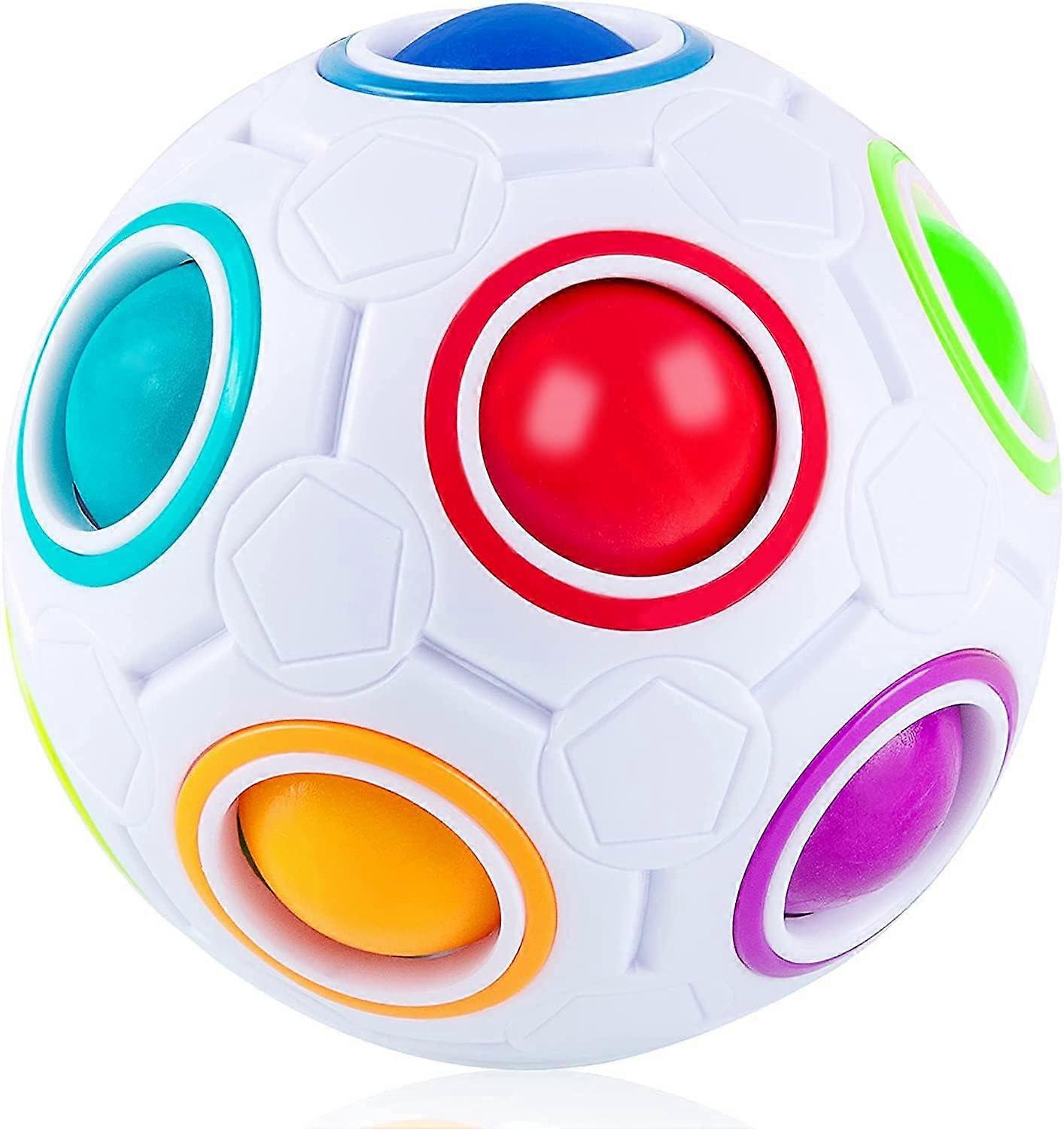 Magic Ball Puzzle Cube Pop Rainbow Toys for Adults Stress Relief Kids Education
