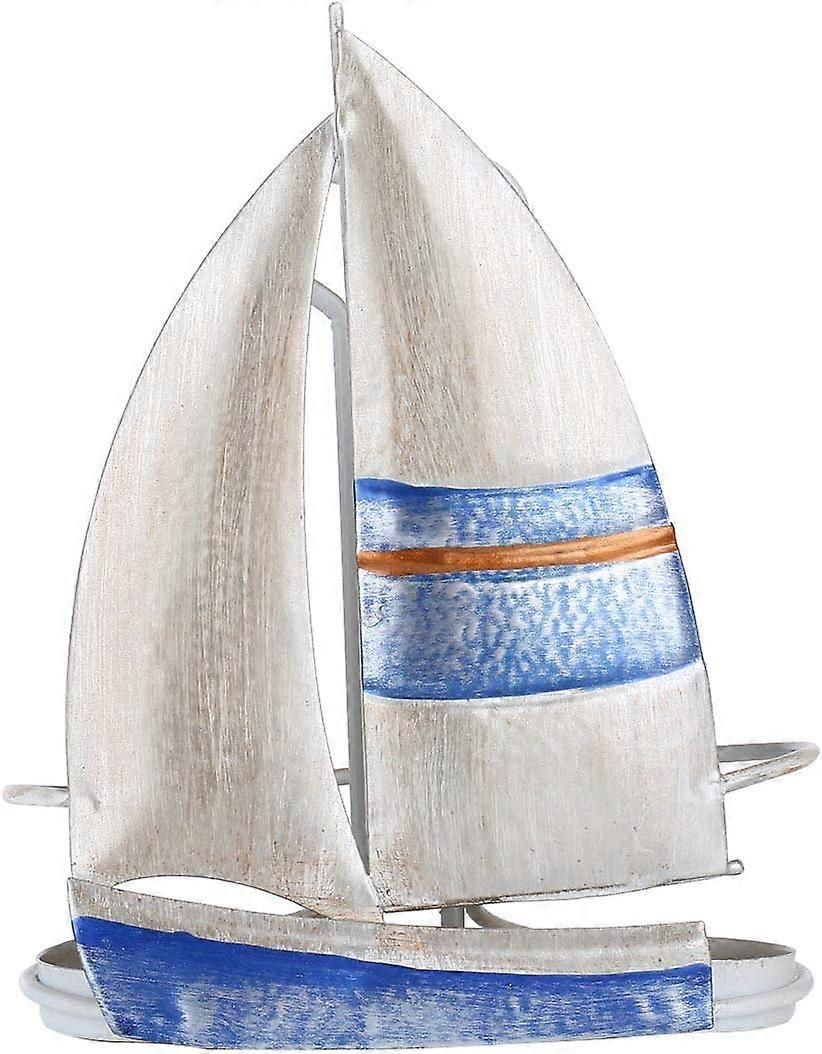 Sailboat Shaped Spice Rack with 2 Glass Bottles