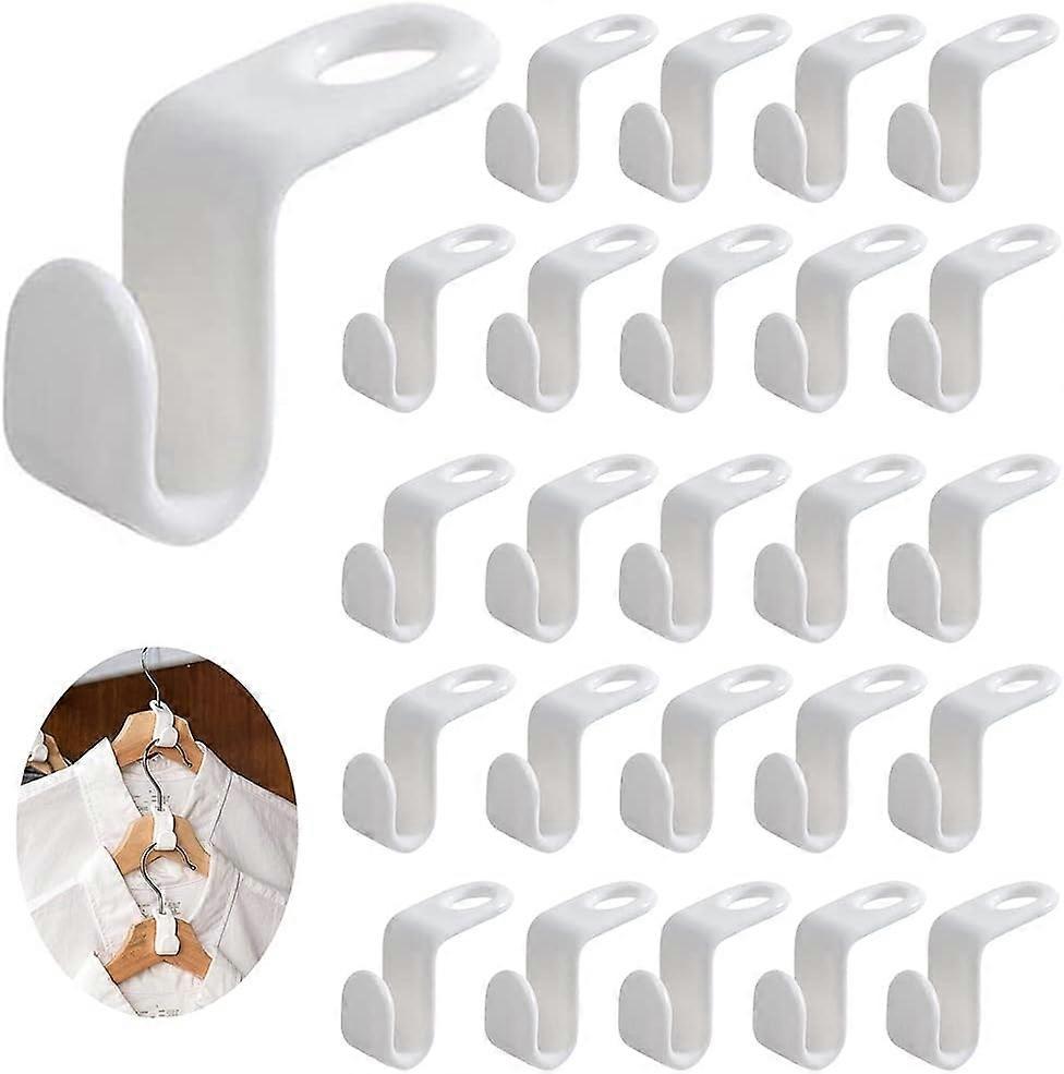 50 Pieces Hanger Connector Hooks Space Saving Hanger Connectors Waterfall Hanger Connector Extension
