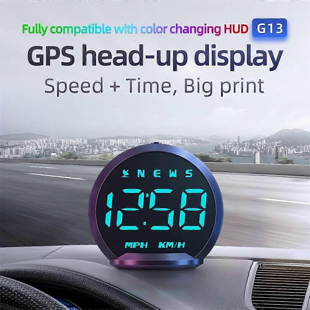 G13 GPS Head Up Display Automotive HUD Universal Tachometer Digital Clock High~definition Head Up Camera For All Car FN9U4776