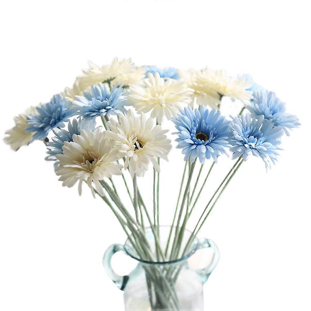 10 Stück afrikanisches Dekor Kunstblumenstrauß Simulation Gerbera Kunstseidenblumen