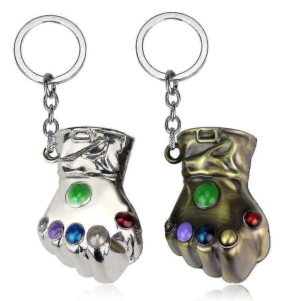 GYFDYM 2pcs Keychain Thanos Key Ring Pendant