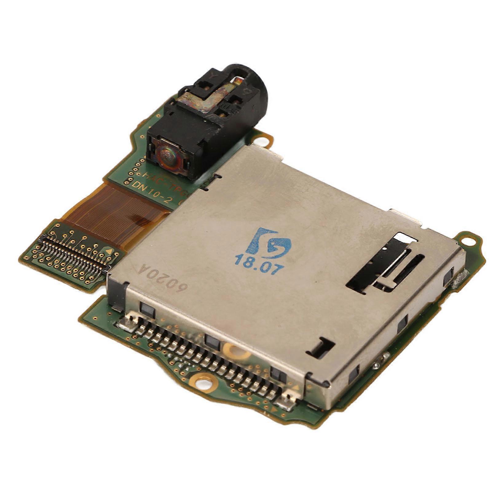 Game Cartridge Card Slot Replacement Reader Tray Game Cartridge Socket Board With 3.5mm Headphone Jack For Switch