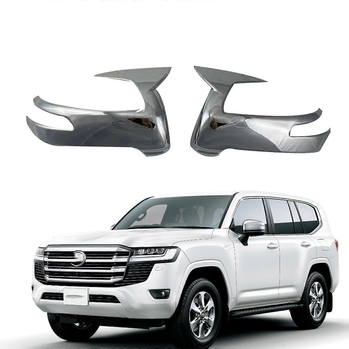 Applicable To The New 2023 Lc300 Rearview Mirror Cover Electroplating Abs Rearview Mirror Cover Decoration Wallhang