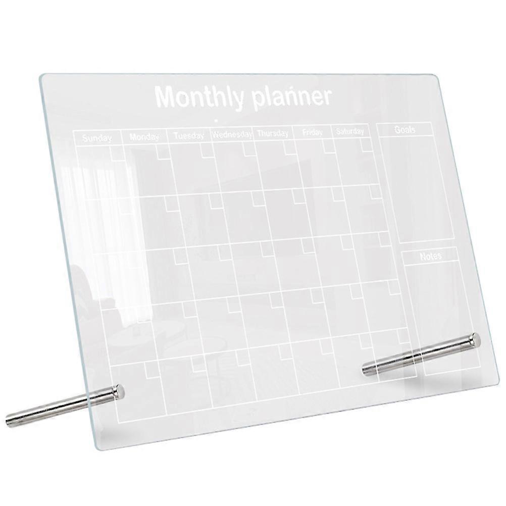 1 Set of To Do List Board for Desk Tabletop Dry Erase Board Transparent Memo Board Planning Board